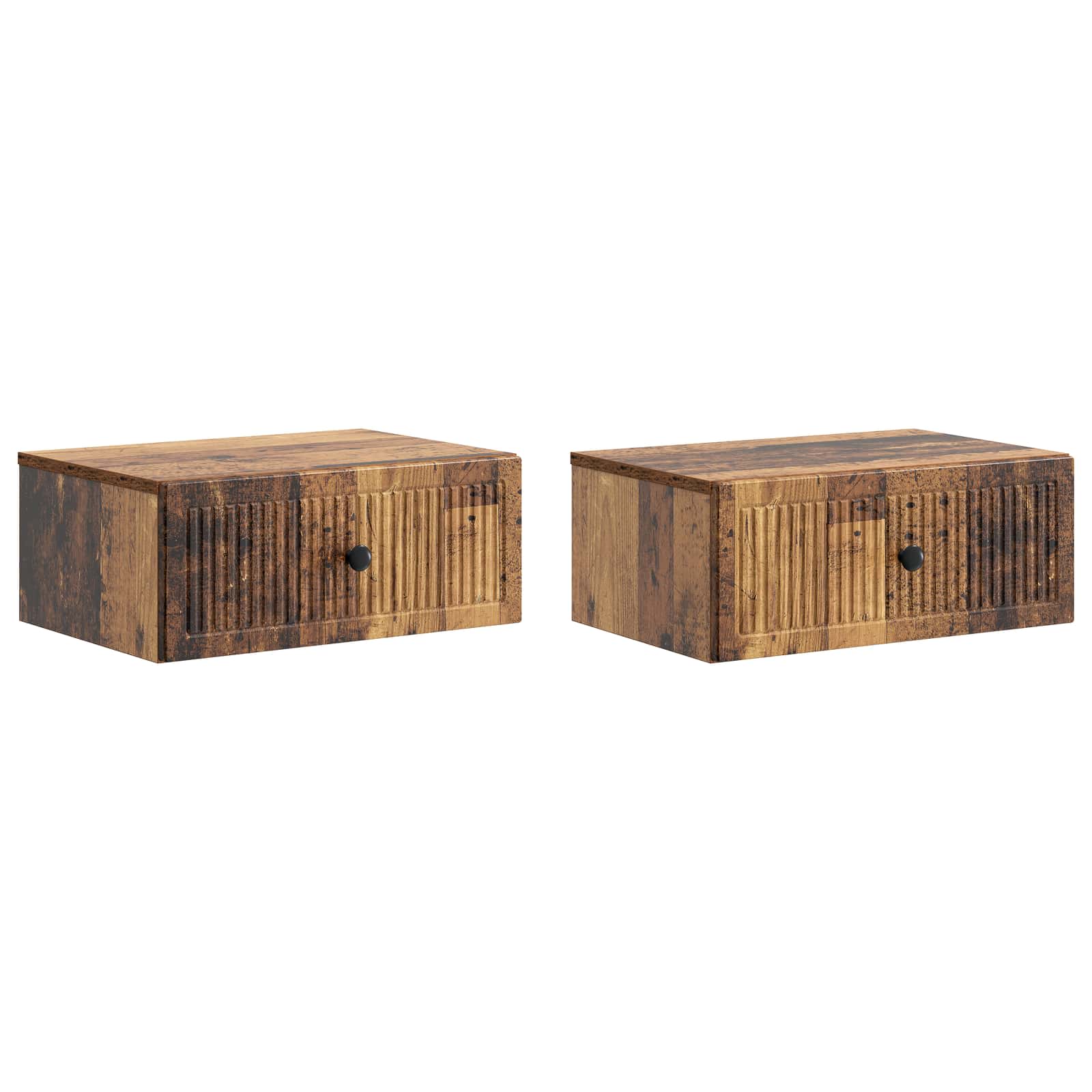 Armadio da Notte 2 pcs Legno antico 49 x 34,5 x 20 cm | homemem39