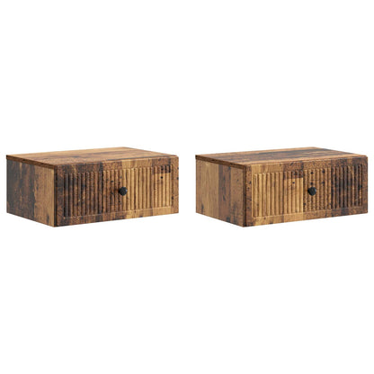 Armadio da Notte 2 pcs Legno antico 49 x 34,5 x 20 cm | homemem39