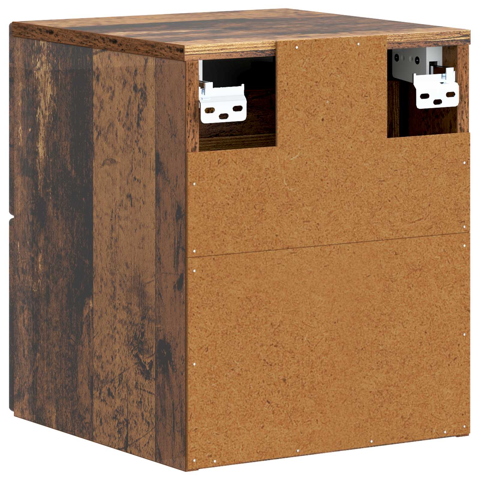 Mobiletto da notte a muro Legno antico 33 x 34,5 x 40 cm | homemem39