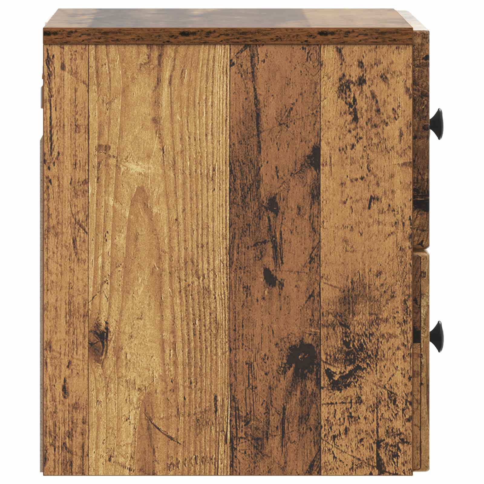 Mobiletto da notte a muro 2 pcs Legno antico 33 x 34,5 x 40 cm | homemem39