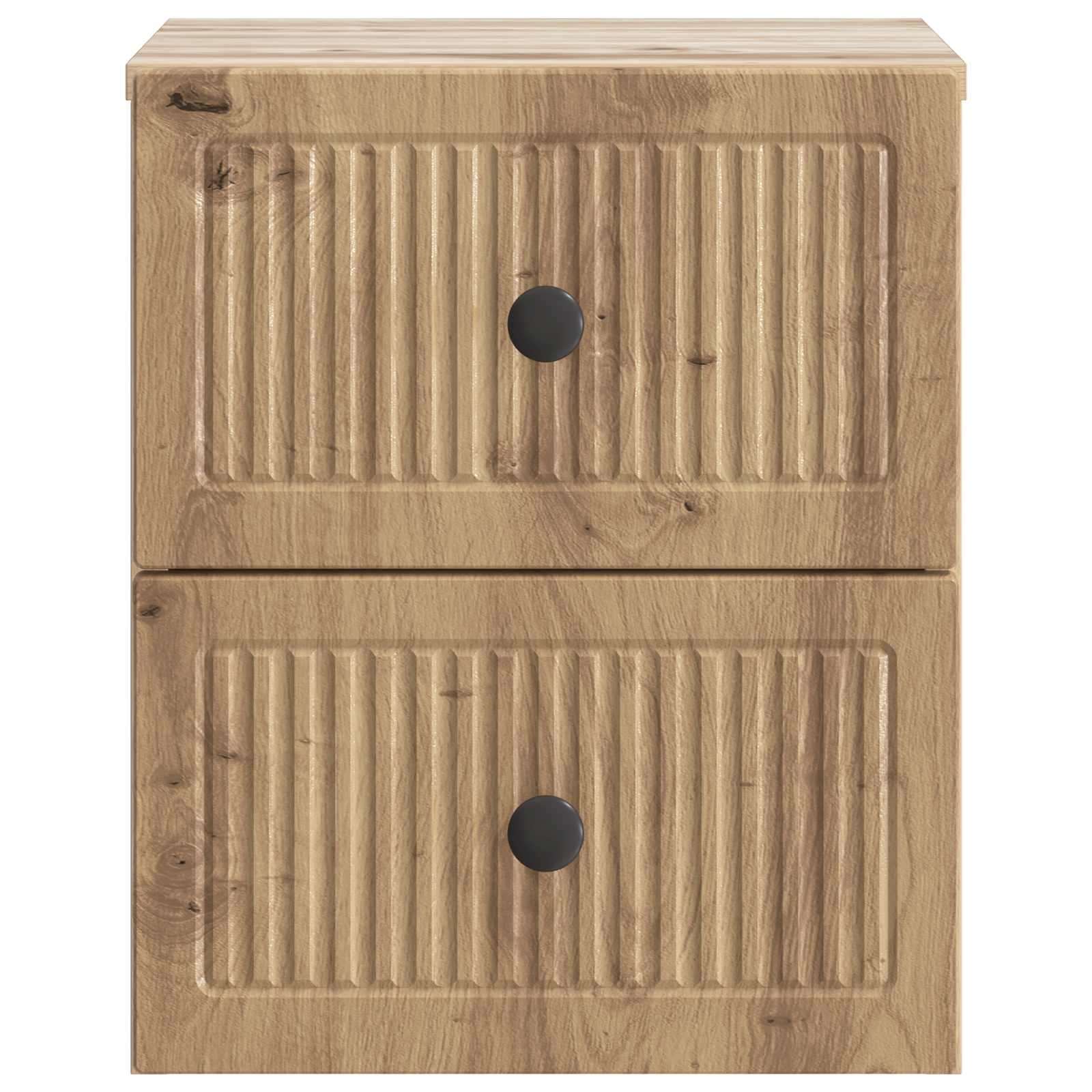 Mobiletto da notte a muro Rovere Artigianale 33 x 34,5 x 40 cm | homemem39
