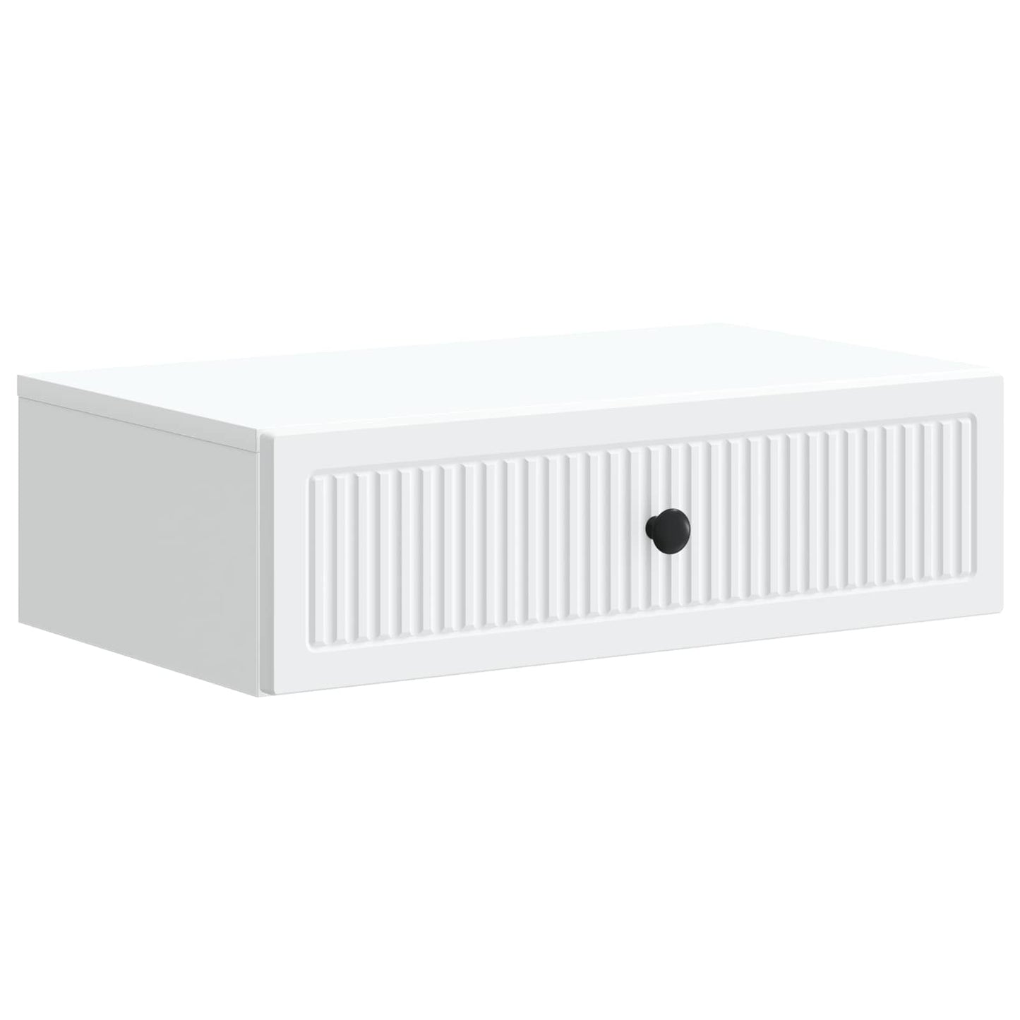 Tavolino da Parete Laterale Bianco 59 x 34,5 x 17 cm | homemem39