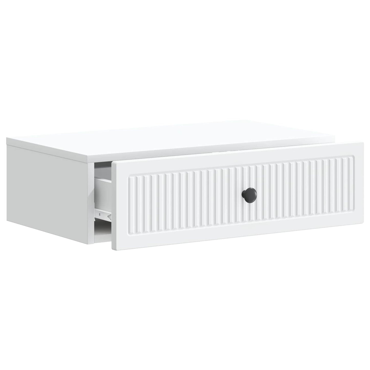 Tavolino da Parete Laterale Bianco 59 x 34,5 x 17 cm | homemem39