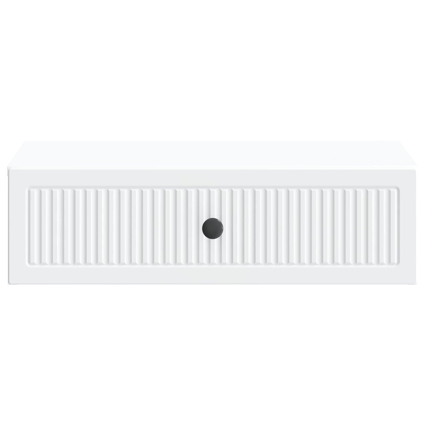 Tavolino da Parete Laterale Bianco 59 x 34,5 x 17 cm | homemem39