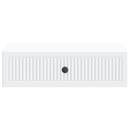 Tavolino da Parete Laterale Bianco 59 x 34,5 x 17 cm | homemem39