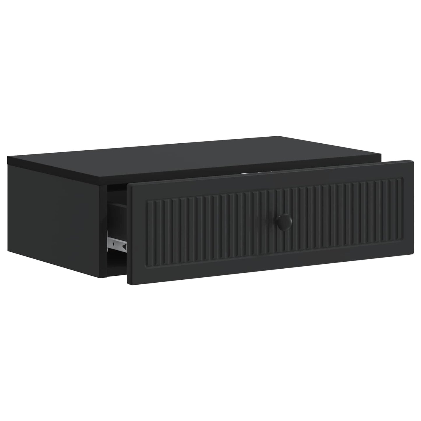 Tavolino da Parete Laterale Nero 59 x 34,5 x 17 cm | homemem39
