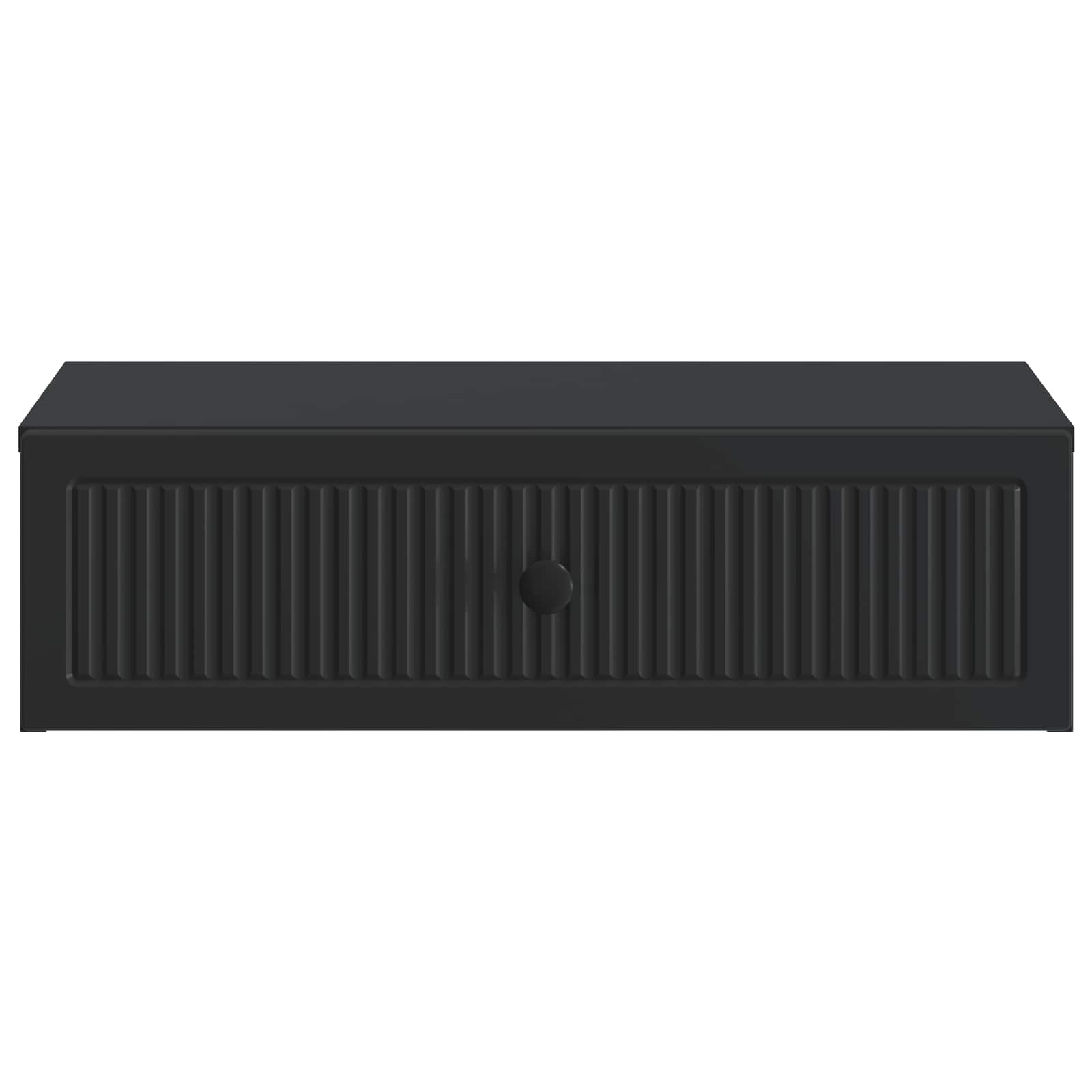 Tavolino da Parete Laterale Nero 59 x 34,5 x 17 cm | homemem39