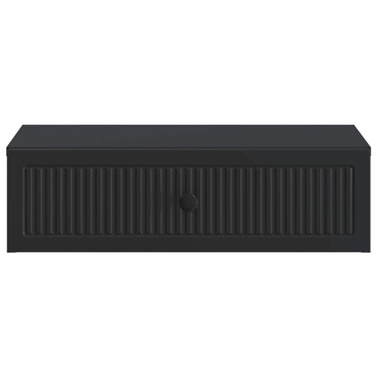 Tavolino da Parete Laterale Nero 59 x 34,5 x 17 cm | homemem39