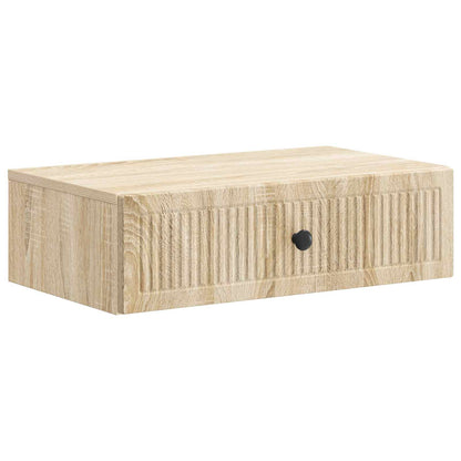 Tavolino da Parete Laterale Rovere Sonoma 59 x 34,5 x 17 cm - homemem39