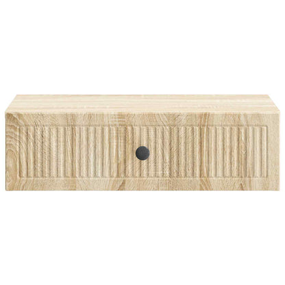 Tavolino da Parete Laterale Rovere Sonoma 59 x 34,5 x 17 cm - homemem39