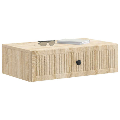 Tavolino da Parete Laterale Rovere Sonoma 59 x 34,5 x 17 cm - homemem39