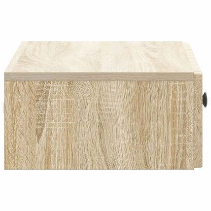 Tavolino da Parete Laterale Rovere Sonoma 59 x 34,5 x 17 cm - homemem39