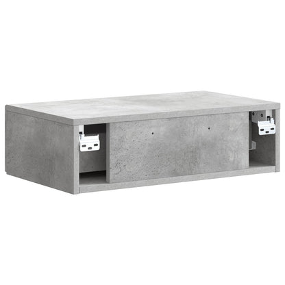 Tavolino da Parete Laterale Grigio Cemento 59 x 34,5 x 17 cm | homemem39