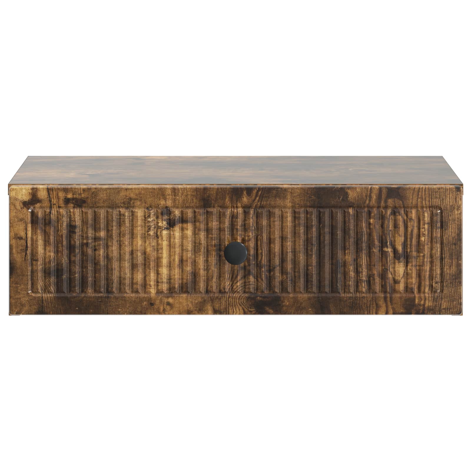 Tavolino da Parete Laterale Rovere Fumo 59 x 34,5 x 17 cm | homemem39