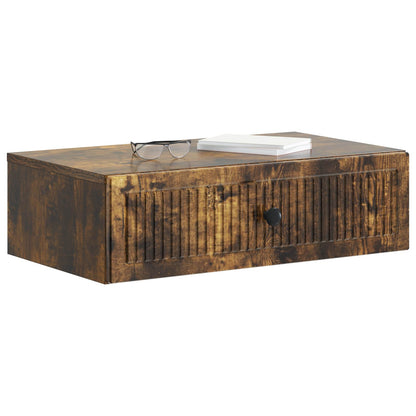 Tavolino da Parete Laterale Rovere Fumo 59 x 34,5 x 17 cm | homemem39