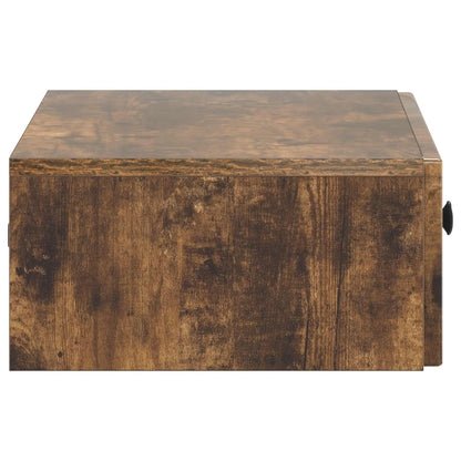 Tavolino da Parete Laterale Rovere Fumo 59 x 34,5 x 17 cm | homemem39