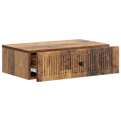 Tavolino da Parete Laterale Legno antico 59 x 34,5 x 17 cm