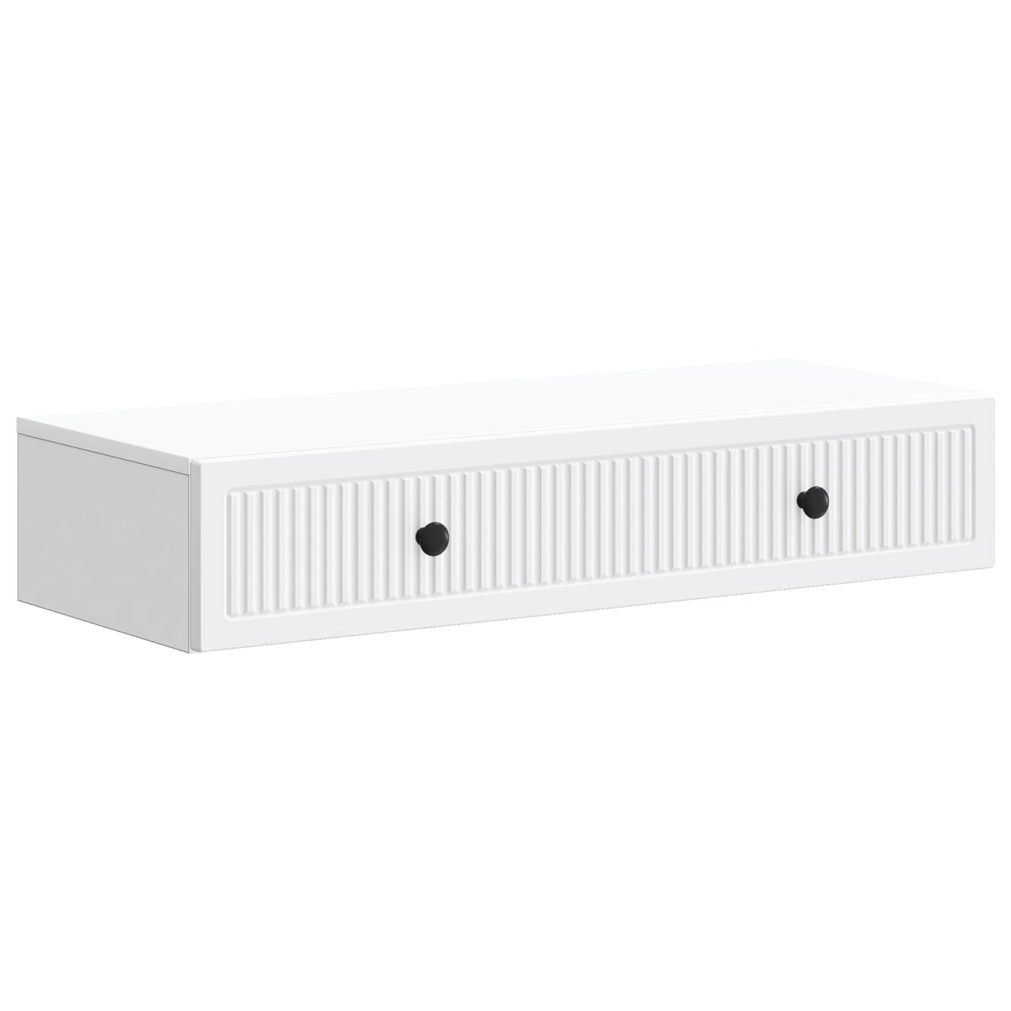 Tavolino da Parete Laterale Bianco 87,5 x 34,5 x 17 cm