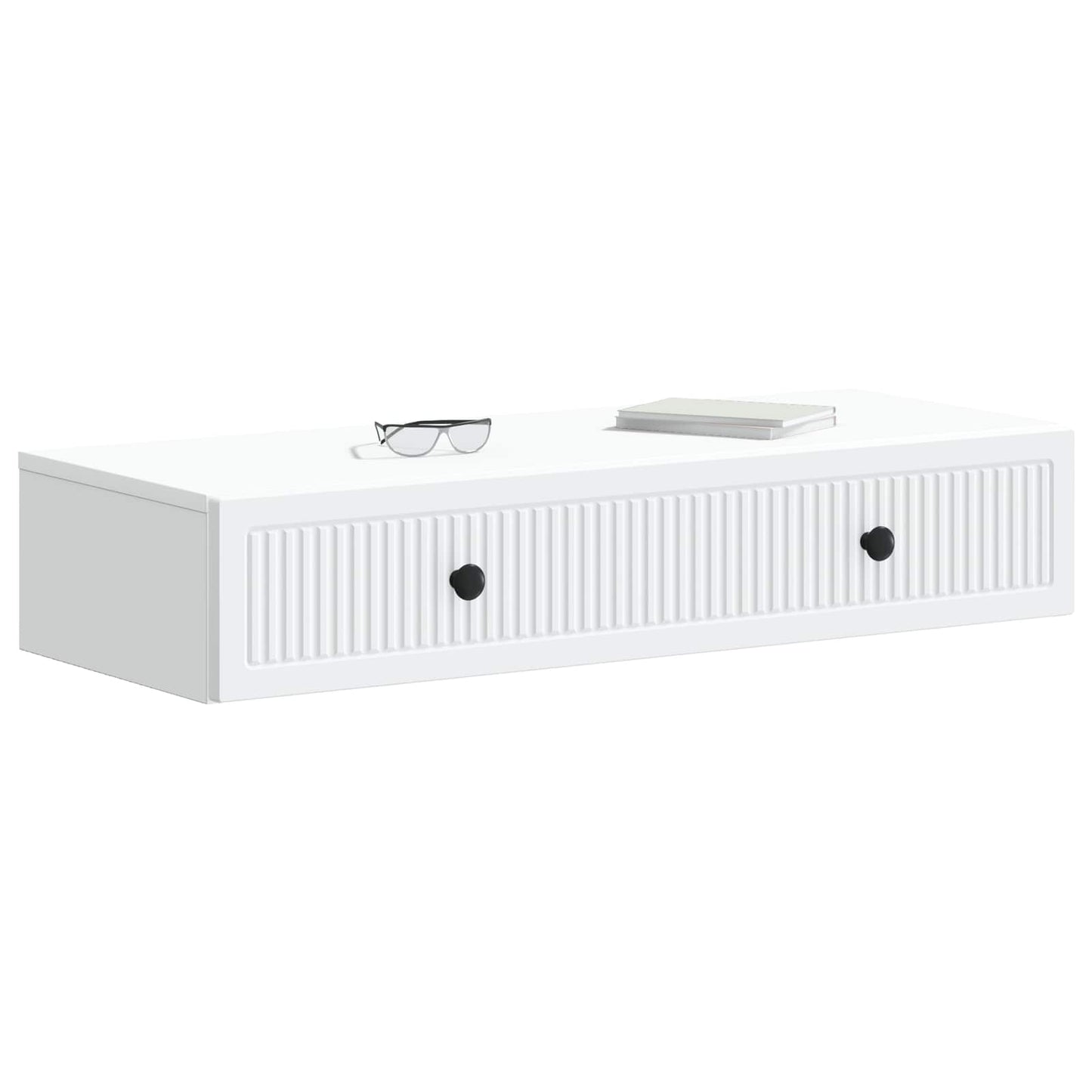 Tavolino da Parete Laterale Bianco 87,5 x 34,5 x 17 cm | homemem39