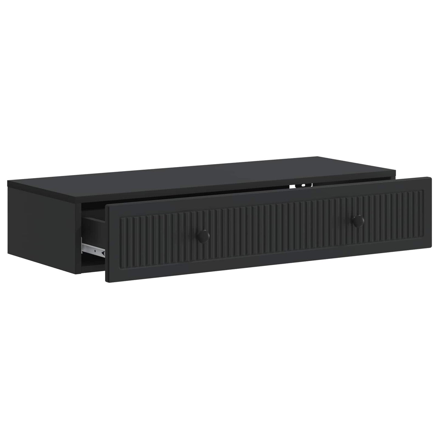 Tavolino da Parete Laterale Nero 87,5 x 34,5 x 17 cm | homemem39