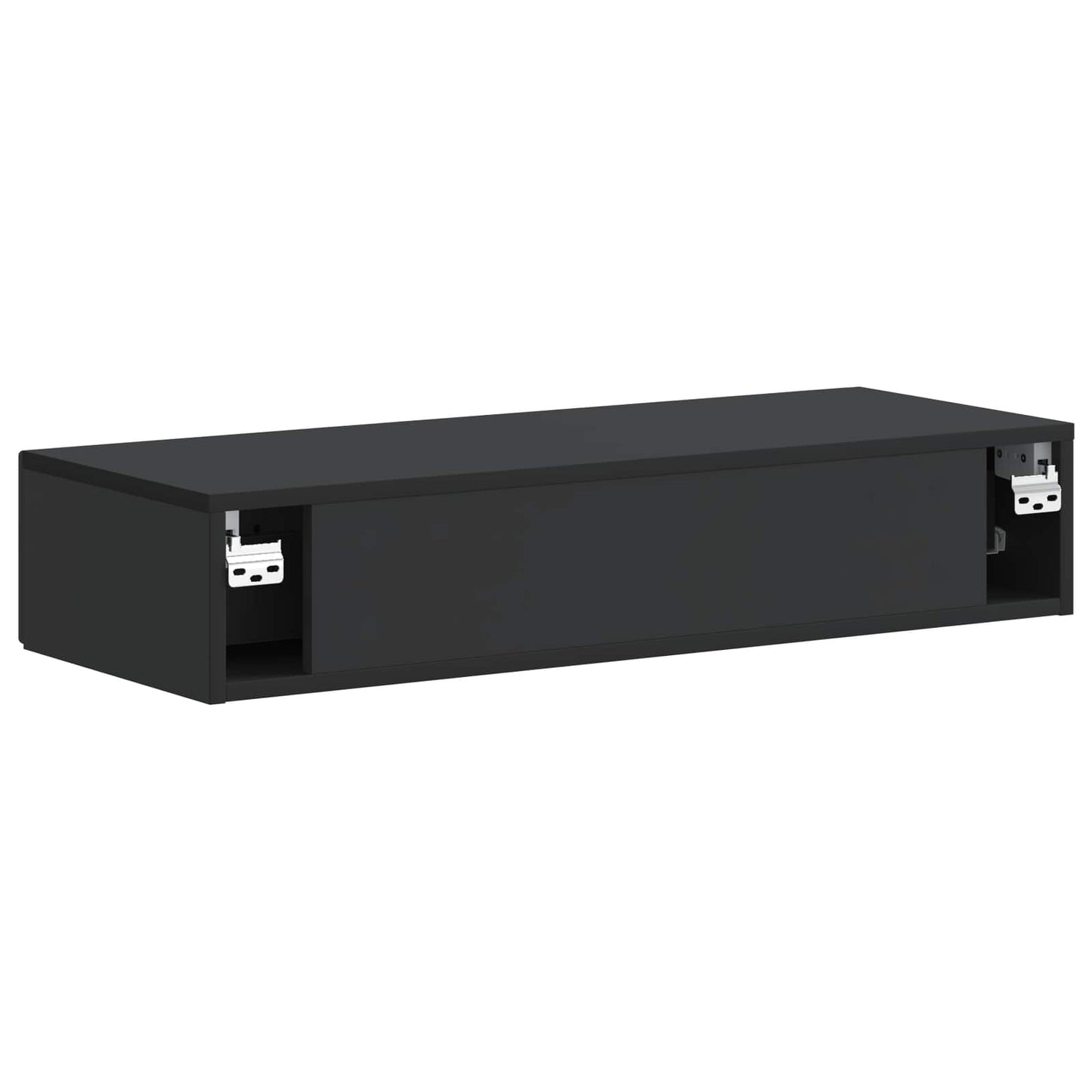 Tavolino da Parete Laterale Nero 87,5 x 34,5 x 17 cm | homemem39
