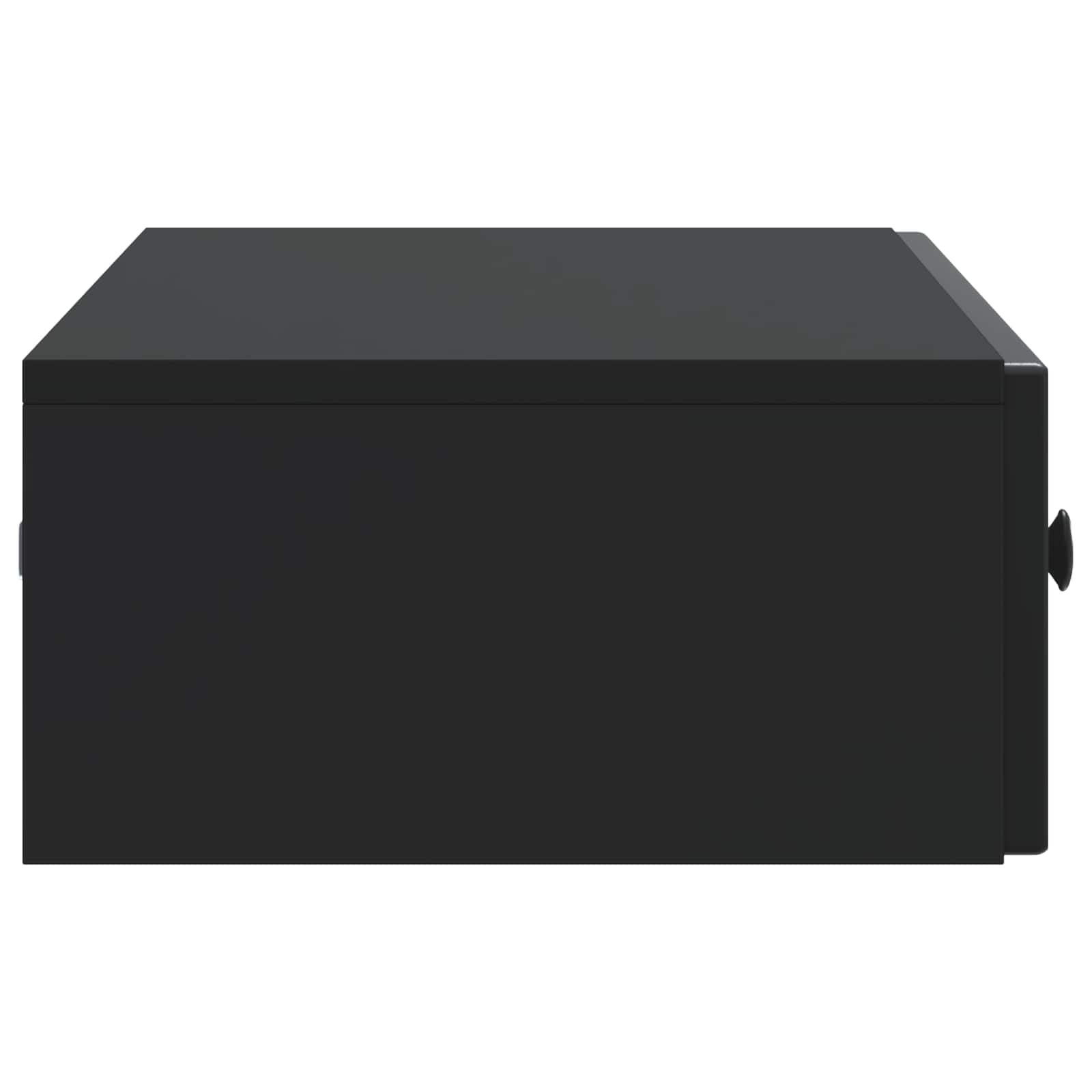 Tavolino da Parete Laterale Nero 87,5 x 34,5 x 17 cm | homemem39