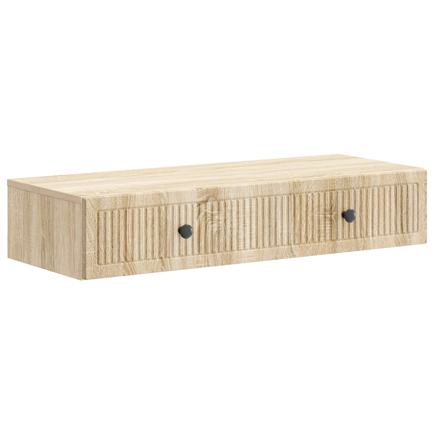 Tavolino da Parete Laterale Rovere Sonoma 87,5 x 34,5 x 17 cm - homemem39