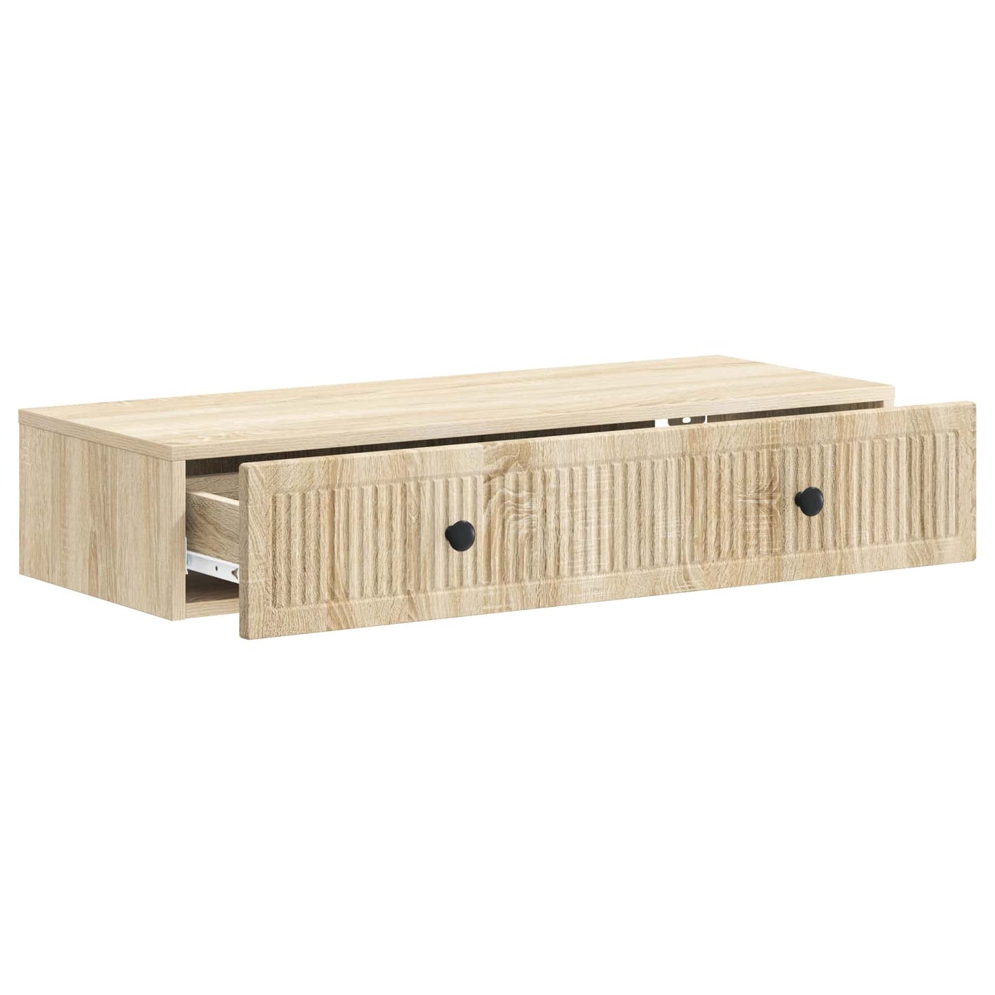 Tavolino da Parete Laterale Rovere Sonoma 87,5 x 34,5 x 17 cm - homemem39