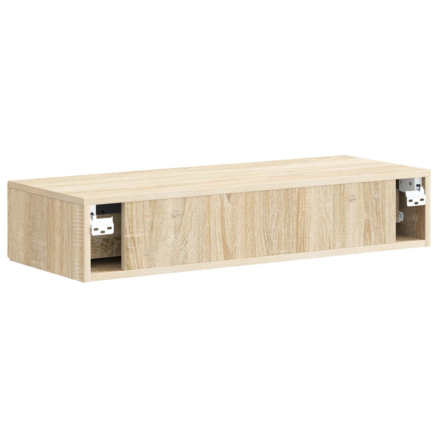 Tavolino da Parete Laterale Rovere Sonoma 87,5 x 34,5 x 17 cm - homemem39