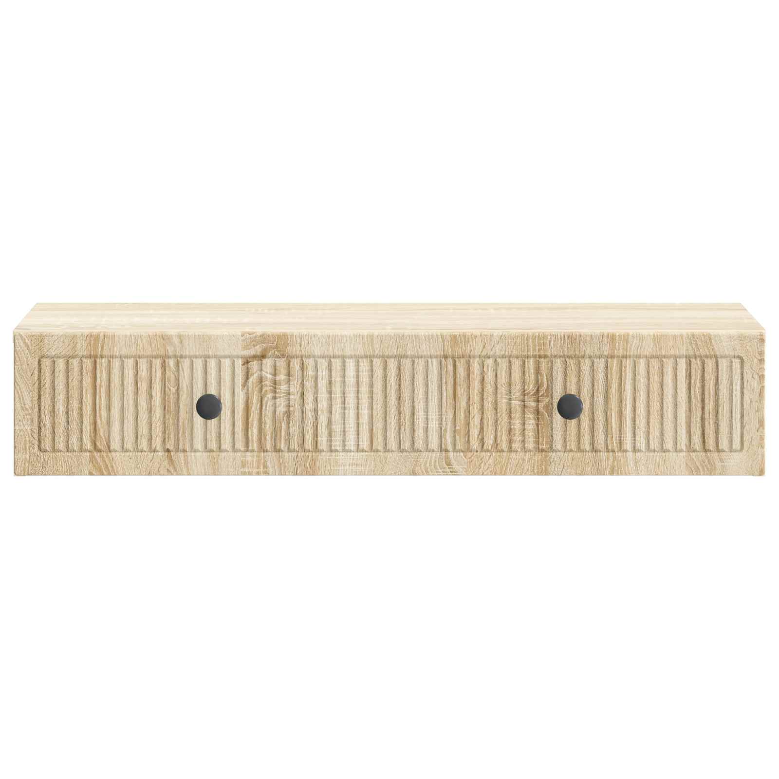 Tavolino da Parete Laterale Rovere Sonoma 87,5 x 34,5 x 17 cm - homemem39