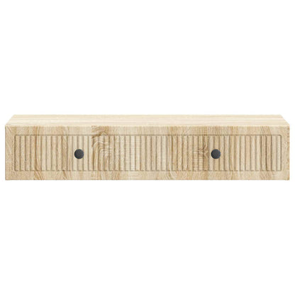 Tavolino da Parete Laterale Rovere Sonoma 87,5 x 34,5 x 17 cm - homemem39