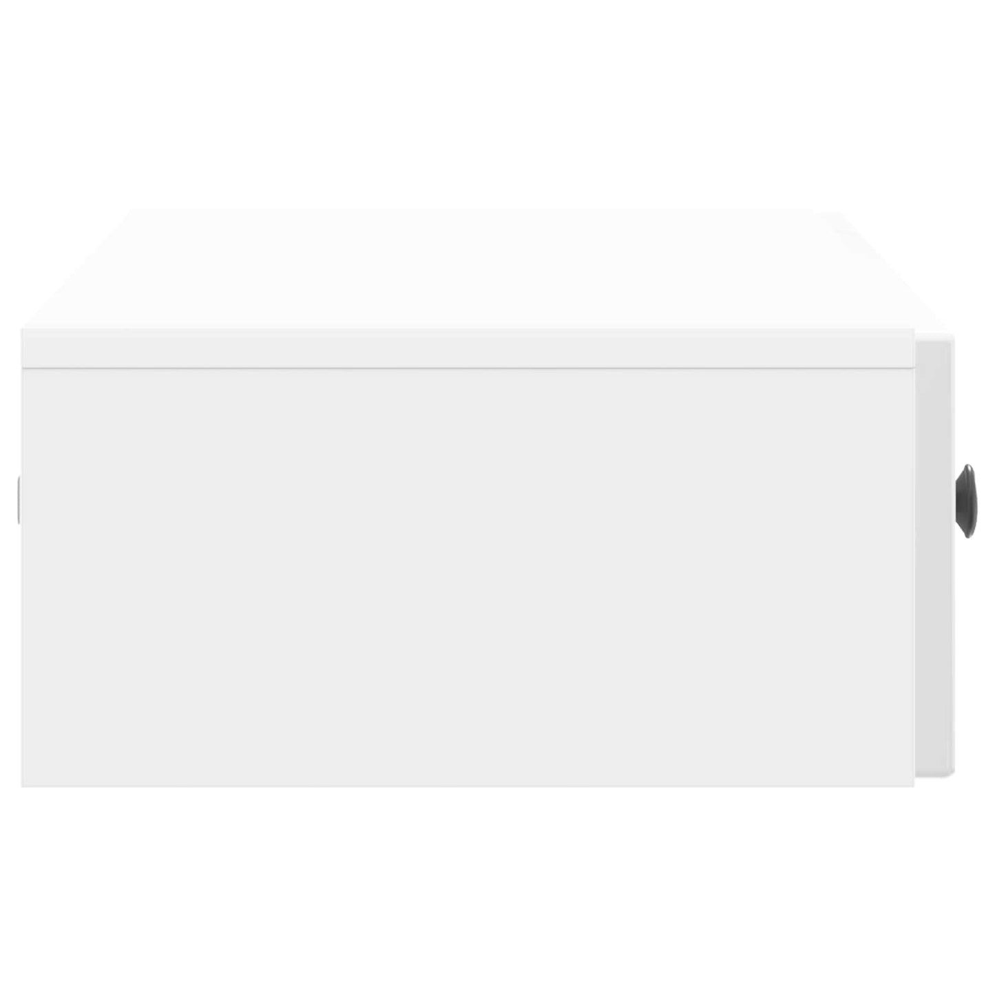 Tavolino da Parete Laterale Bianco Lucido 87,5 x 34,5 x 17 cm | homemem39