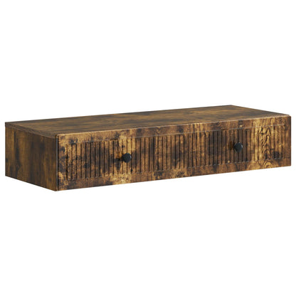Tavolino da Parete Laterale Rovere Fumo 87,5 x 34,5 x 17 cm | homemem39