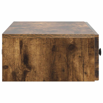 Tavolino da Parete Laterale Rovere Fumo 87,5 x 34,5 x 17 cm | homemem39