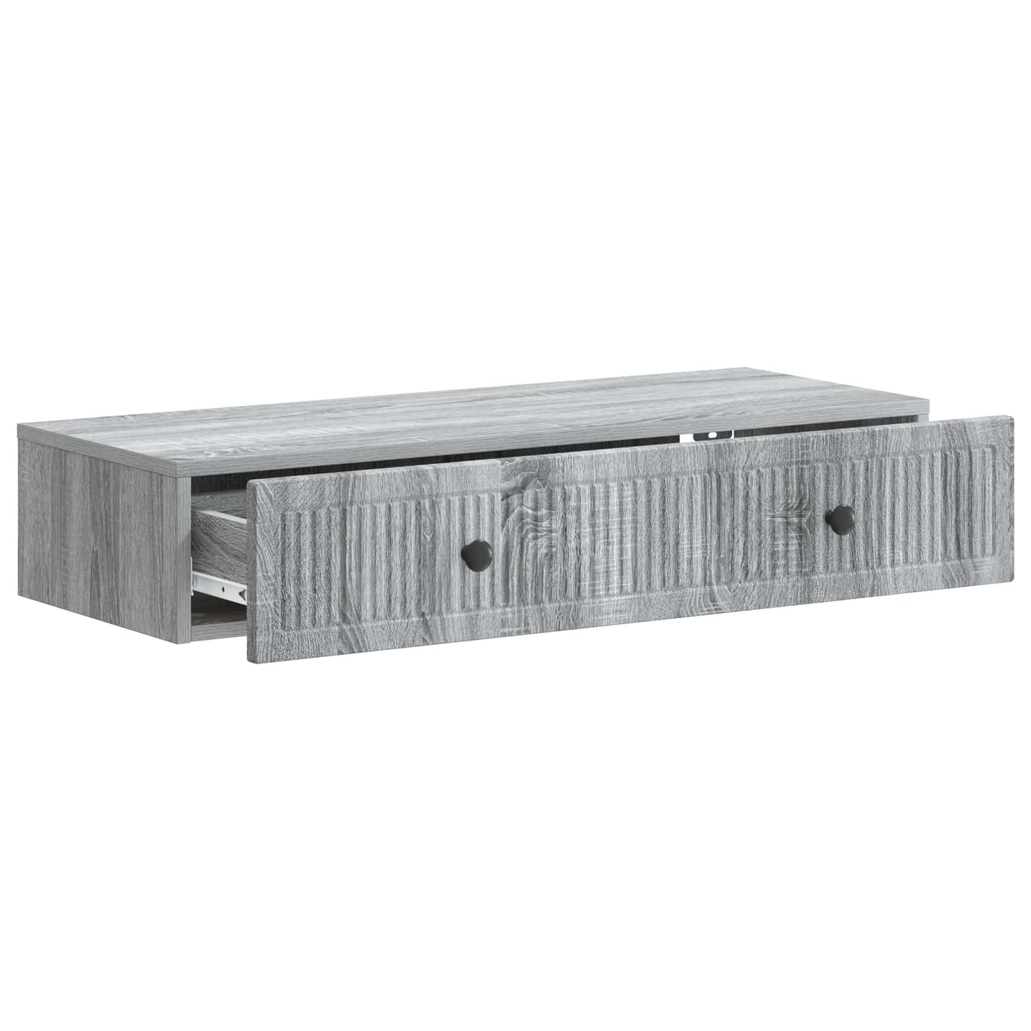 Tavolino da Parete Laterale Grigio Sonoma 87,5 x 34,5 x 17 cm | homemem39