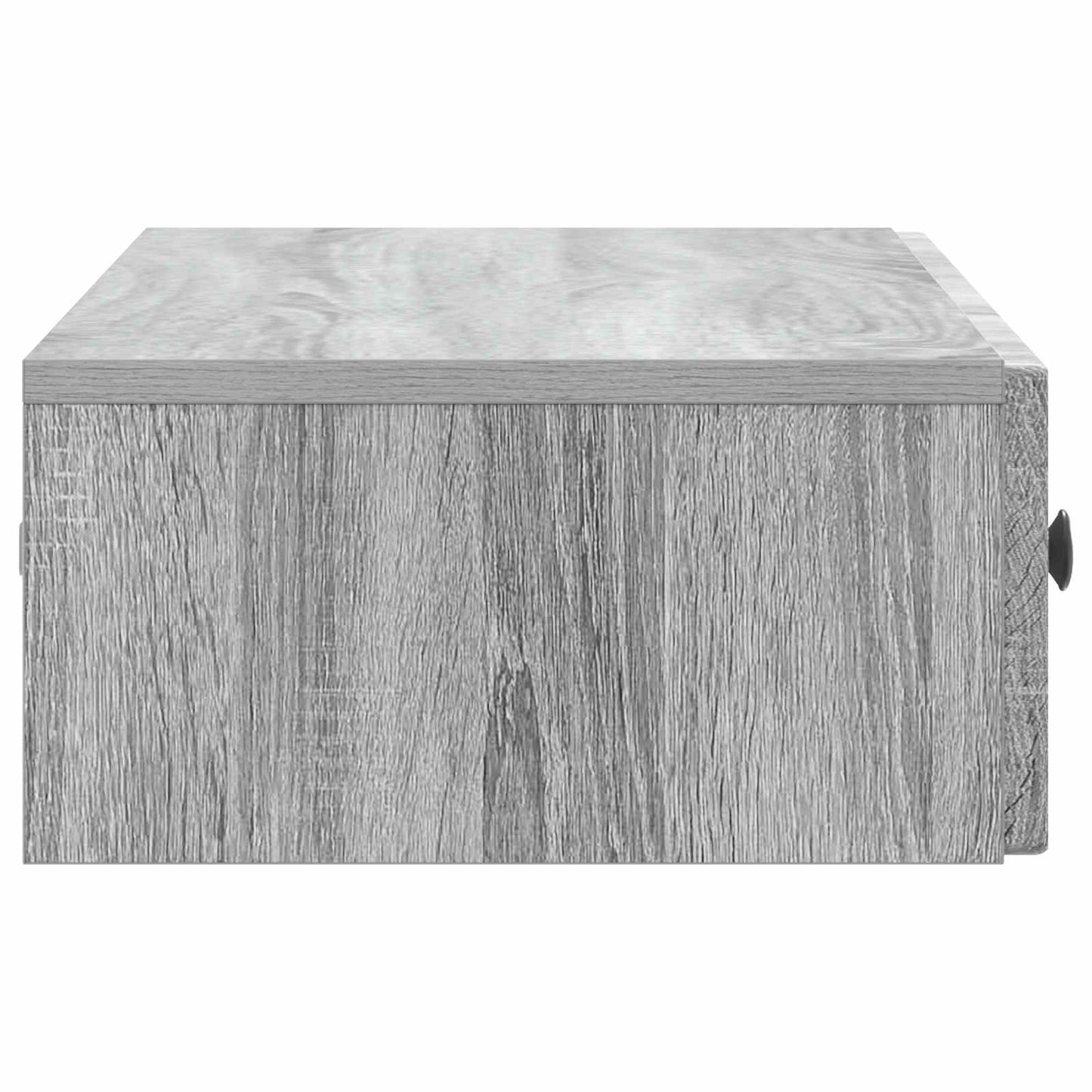 Tavolino da Parete Laterale Grigio Sonoma 87,5 x 34,5 x 17 cm