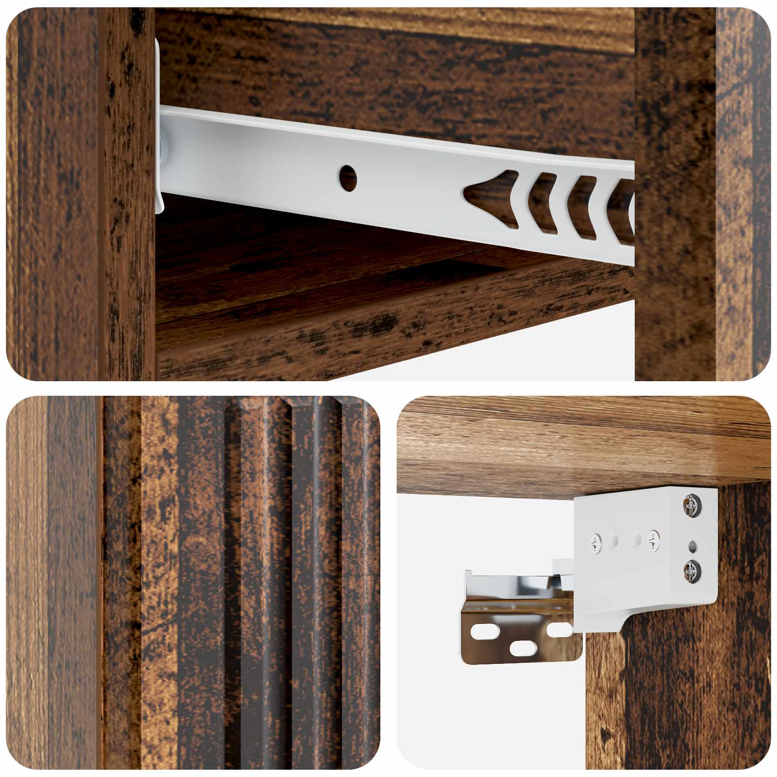 Tavolino da Parete Laterale Legno antico 87,5 x 34,5 x 17 cm | homemem39