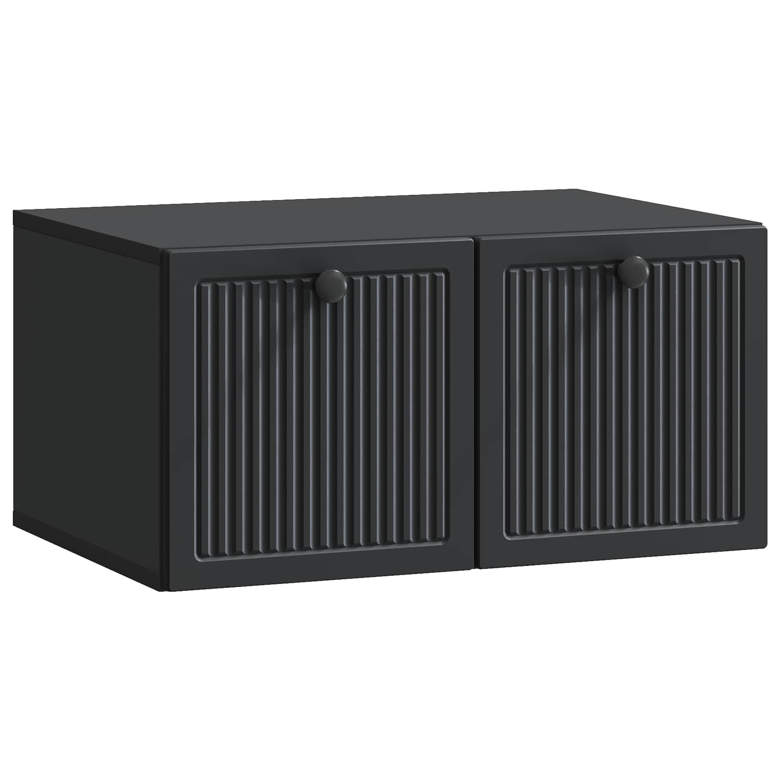 Mobile Porta TV da Muro Nero 59,5 x 41 x 30 cm | homemem39