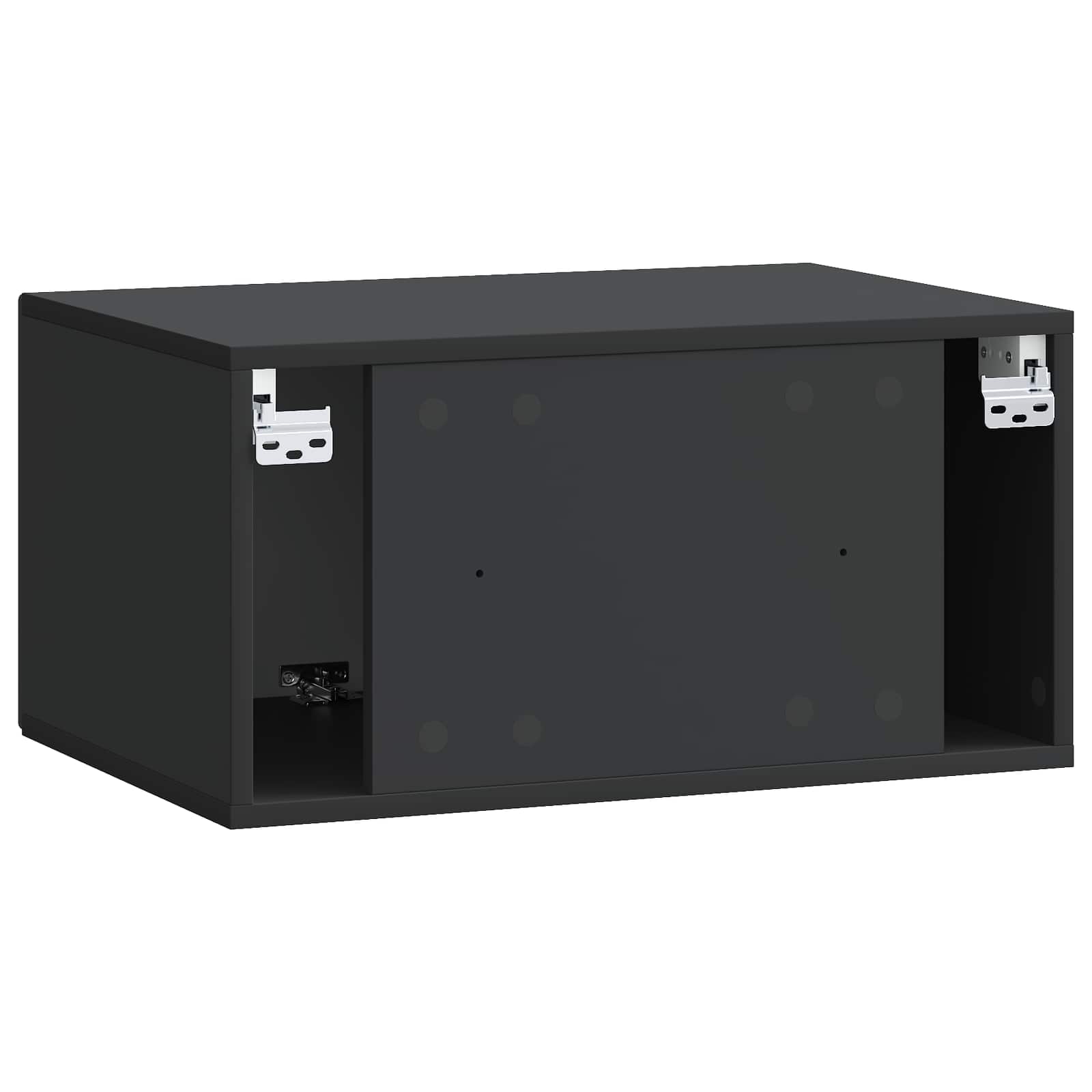 Mobile Porta TV da Muro Nero 59,5 x 41 x 30 cm | homemem39