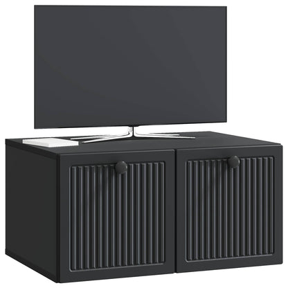 Mobile Porta TV da Muro Nero 59,5 x 41 x 30 cm | homemem39