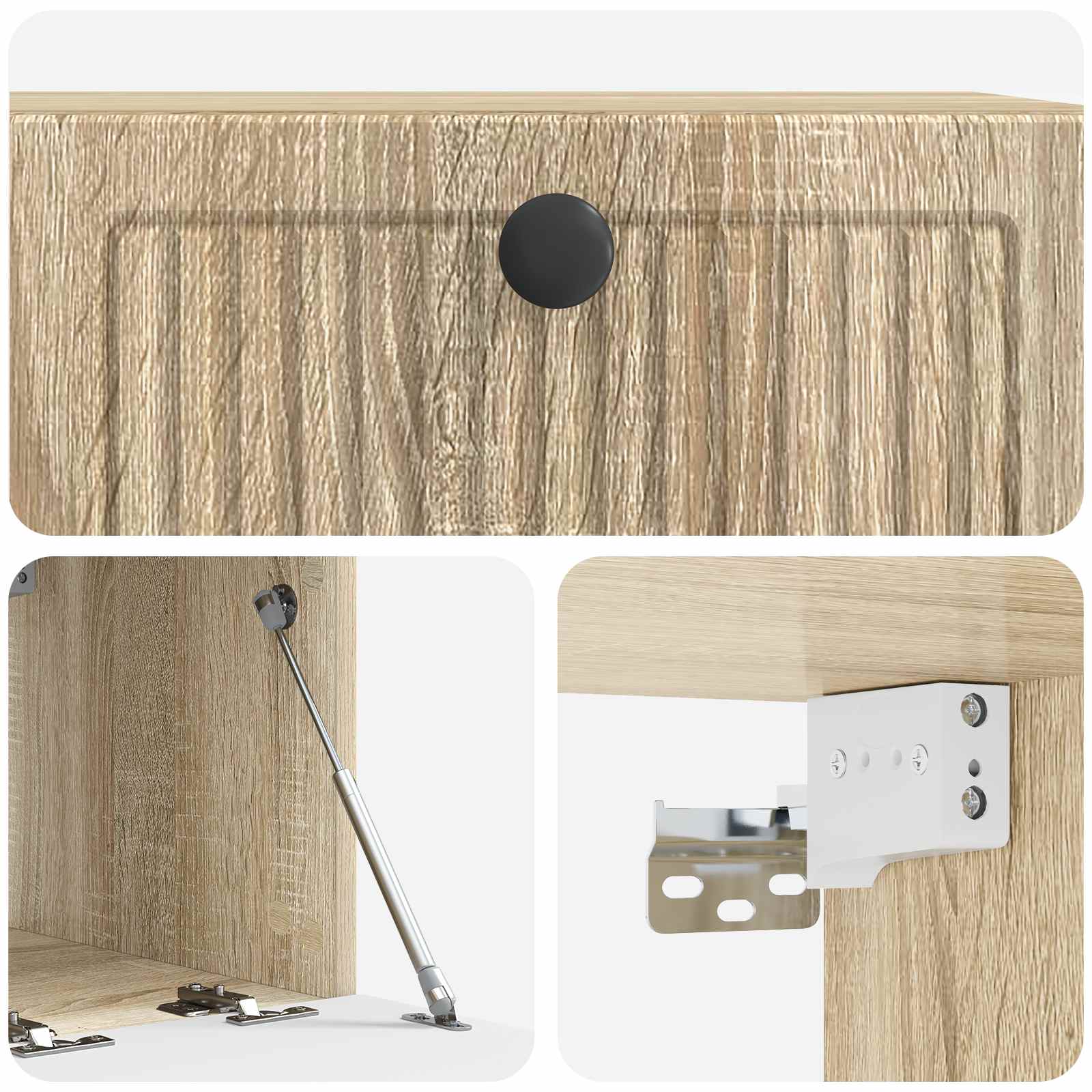 Mobile Porta TV da Muro Rovere Sonoma 59,5 x 41 x 30 cm | homemem39