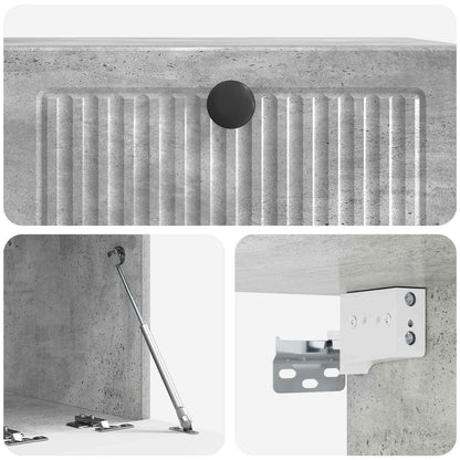 Mobile Porta TV da Muro Grigio Cemento 59,5 x 41 x 30 cm