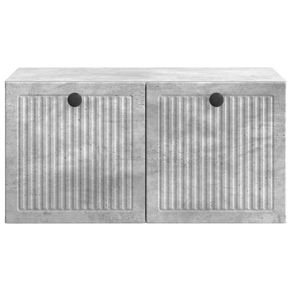 Mobile Porta TV da Muro Grigio Cemento 59,5 x 41 x 30 cm