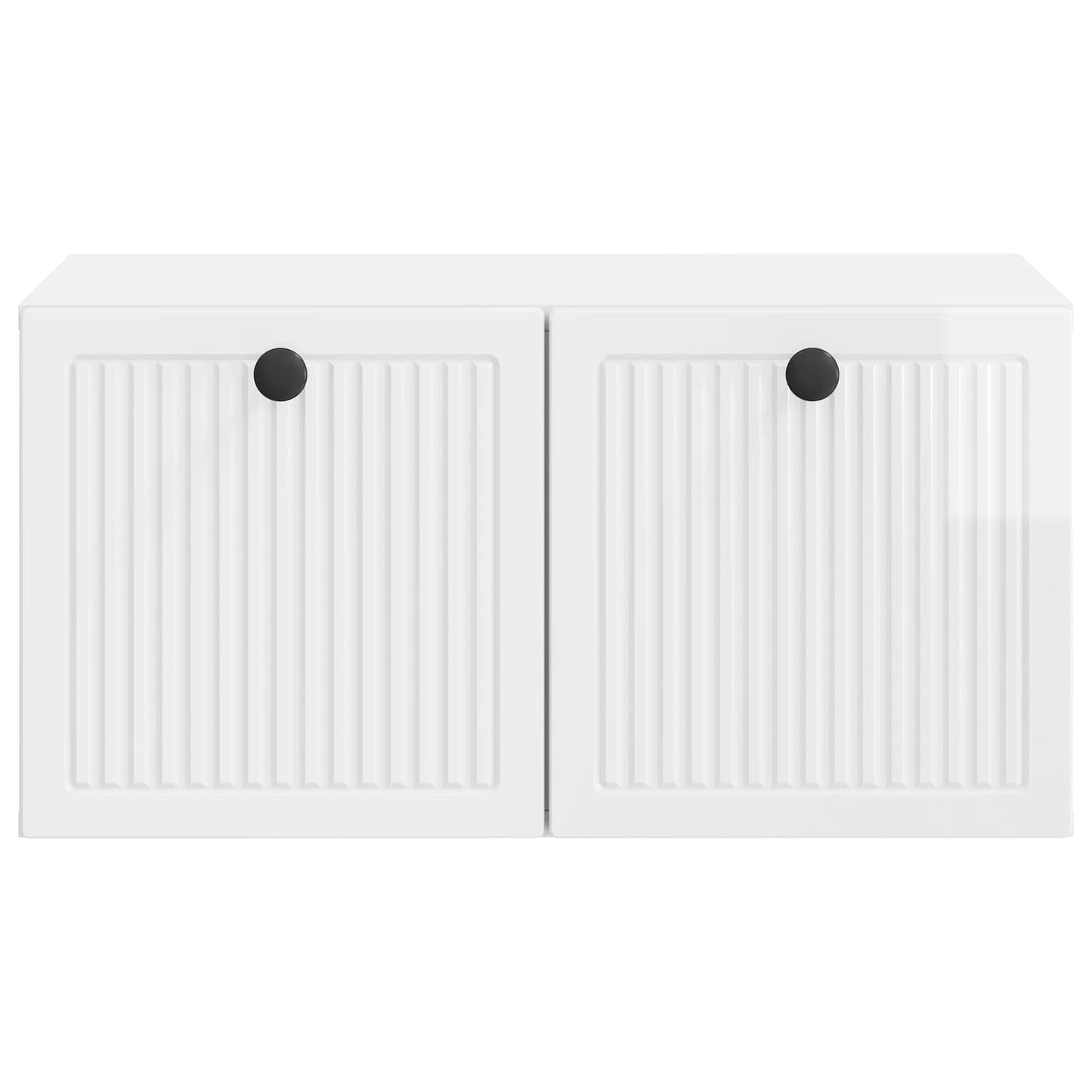 Mobile Porta TV da Muro Bianco Lucido 59,5 x 41 x 30 cm