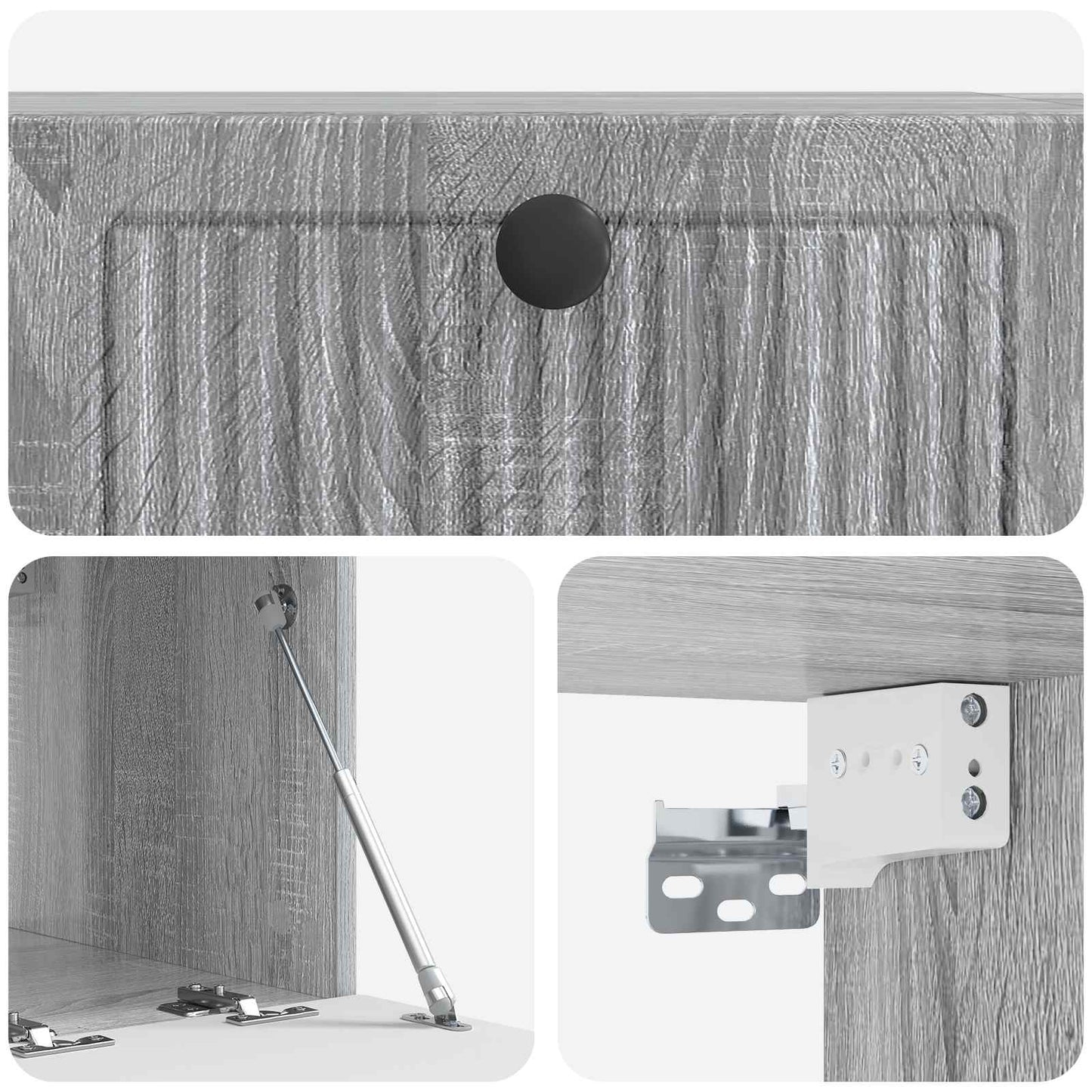 Mobile Porta TV da Muro Grigio Sonoma 59,5 x 41 x 30 cm | homemem39