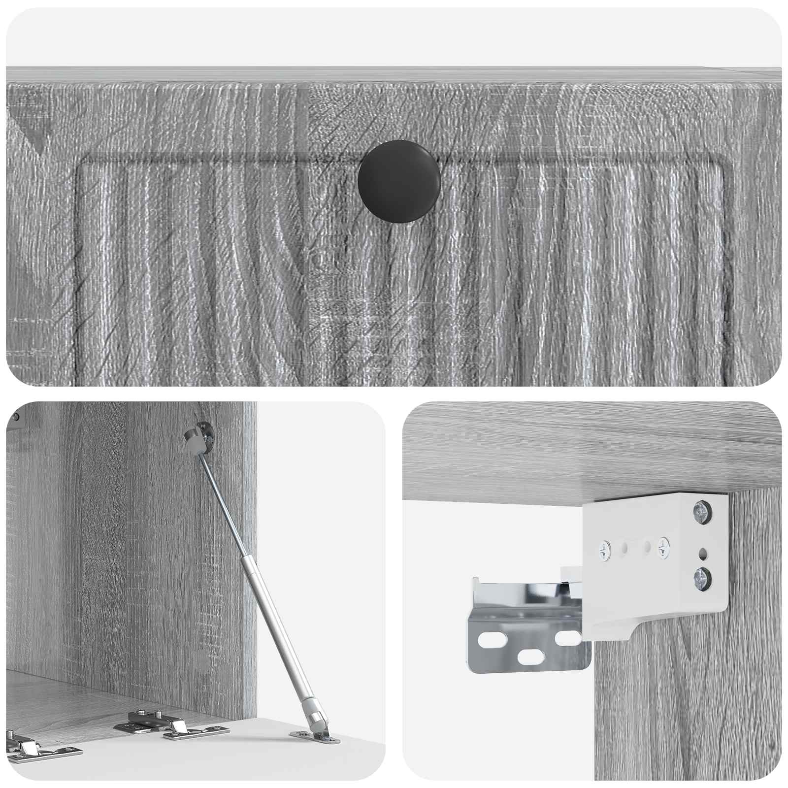 Mobile Porta TV da Muro Grigio Sonoma 59,5 x 41 x 30 cm | homemem39