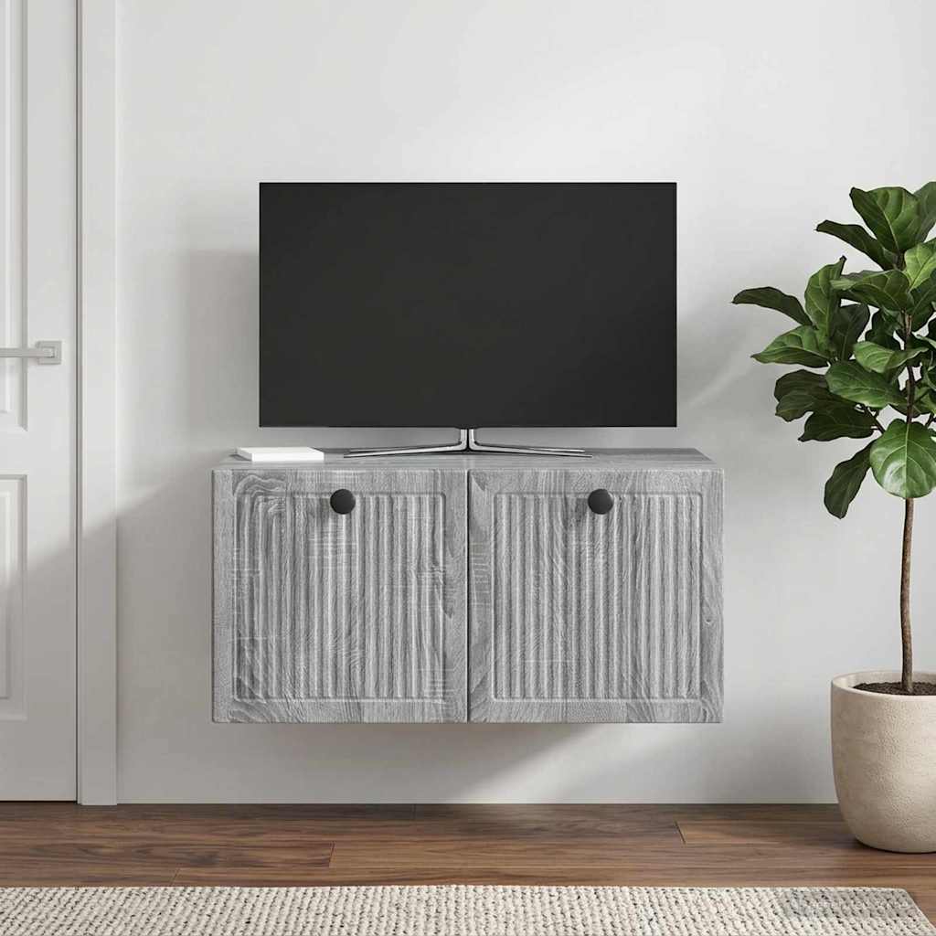 Mobile Porta TV da Muro Grigio Sonoma 59,5 x 41 x 30 cm