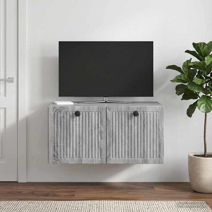 Mobile Porta TV da Muro Grigio Sonoma 59,5 x 41 x 30 cm
