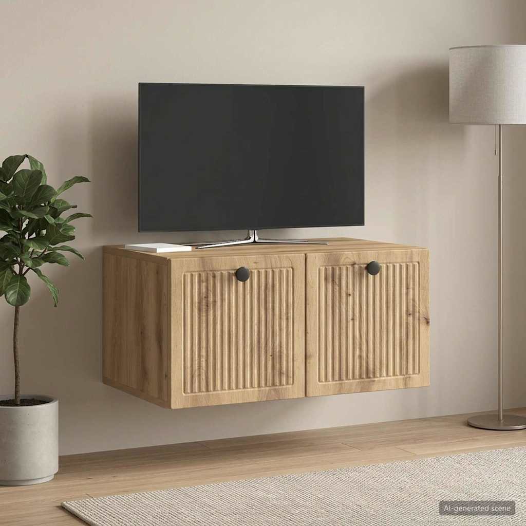 Mobile Porta TV da Muro 59,5 x 41 x 30 cm Rovere Artigianale