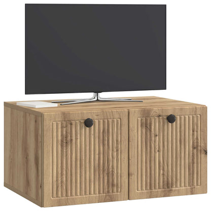 Mobile Porta TV da Muro Rovere Artigianale 59,5 x 41 x 30 cm